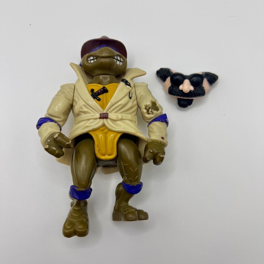TMNT Don‎ the Undercover Turtle Action Figure 1990 Vintage Playmates Toys